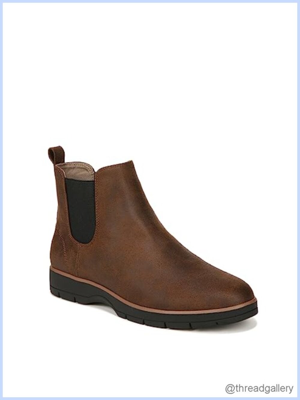 Faux Leather Chelsea Ankle Bootie Platform Slip On Comfort